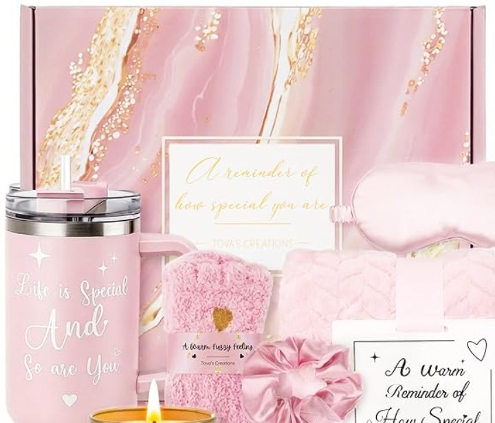 13-Piece Pink Self-Care Gift Box for Women