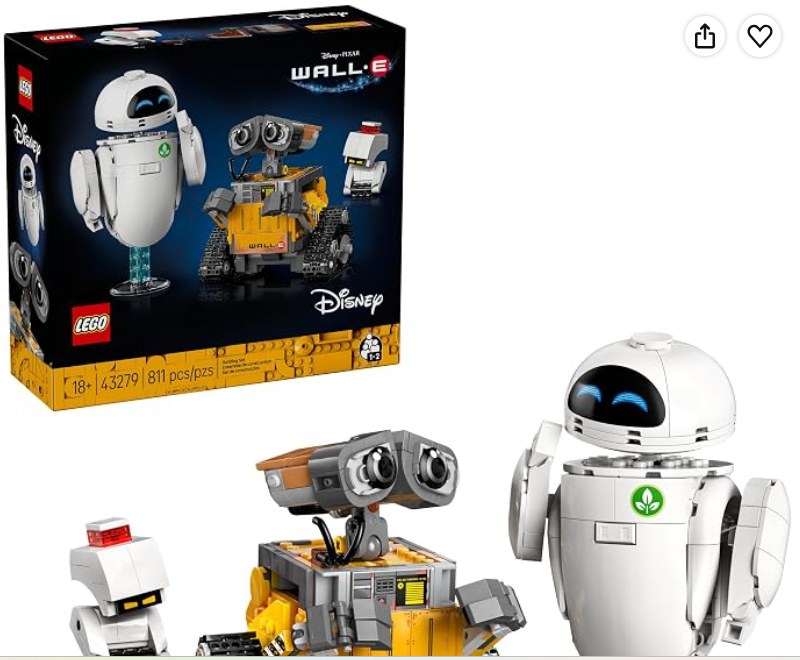 LEGO Disney and Pixar WALL-E and EVE Building Set #43279